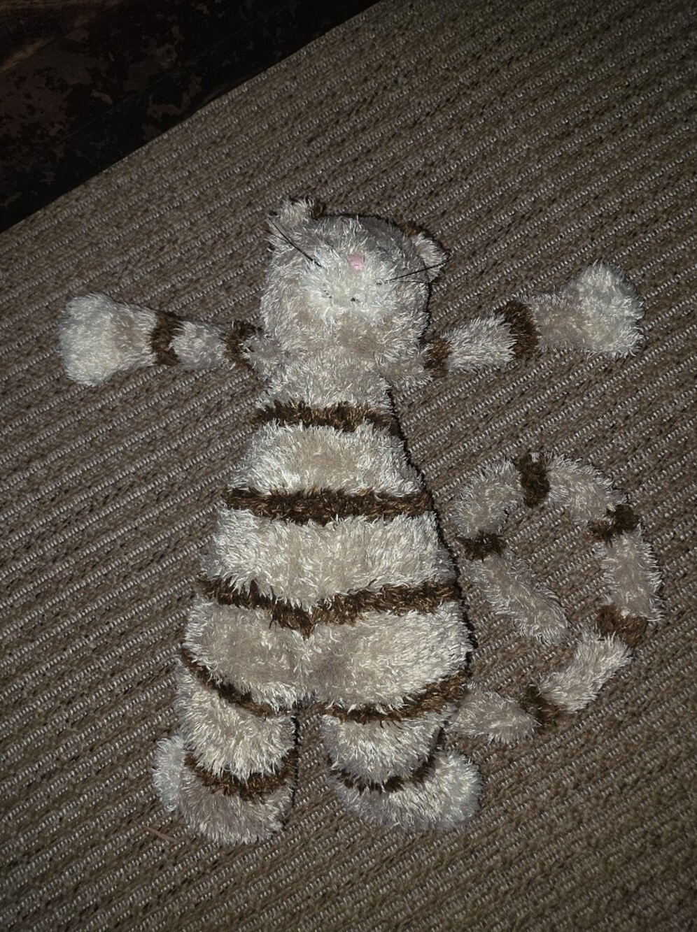 Jelly Cat Rare Vintage Bunglie Cat Long Tail Striped Kitty - Picture 6 of 12